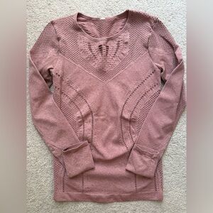 ALO Yoga Pink Long Sleeve Top